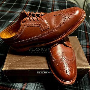 Florsheim Limited Men's 13 D "Veblen" Horween® leather Long Wing Dress Shoes